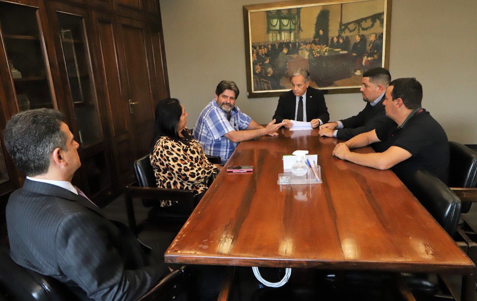 Audiência com o secretário da agricultura Antônio Júlio Junqueira de Queiroz