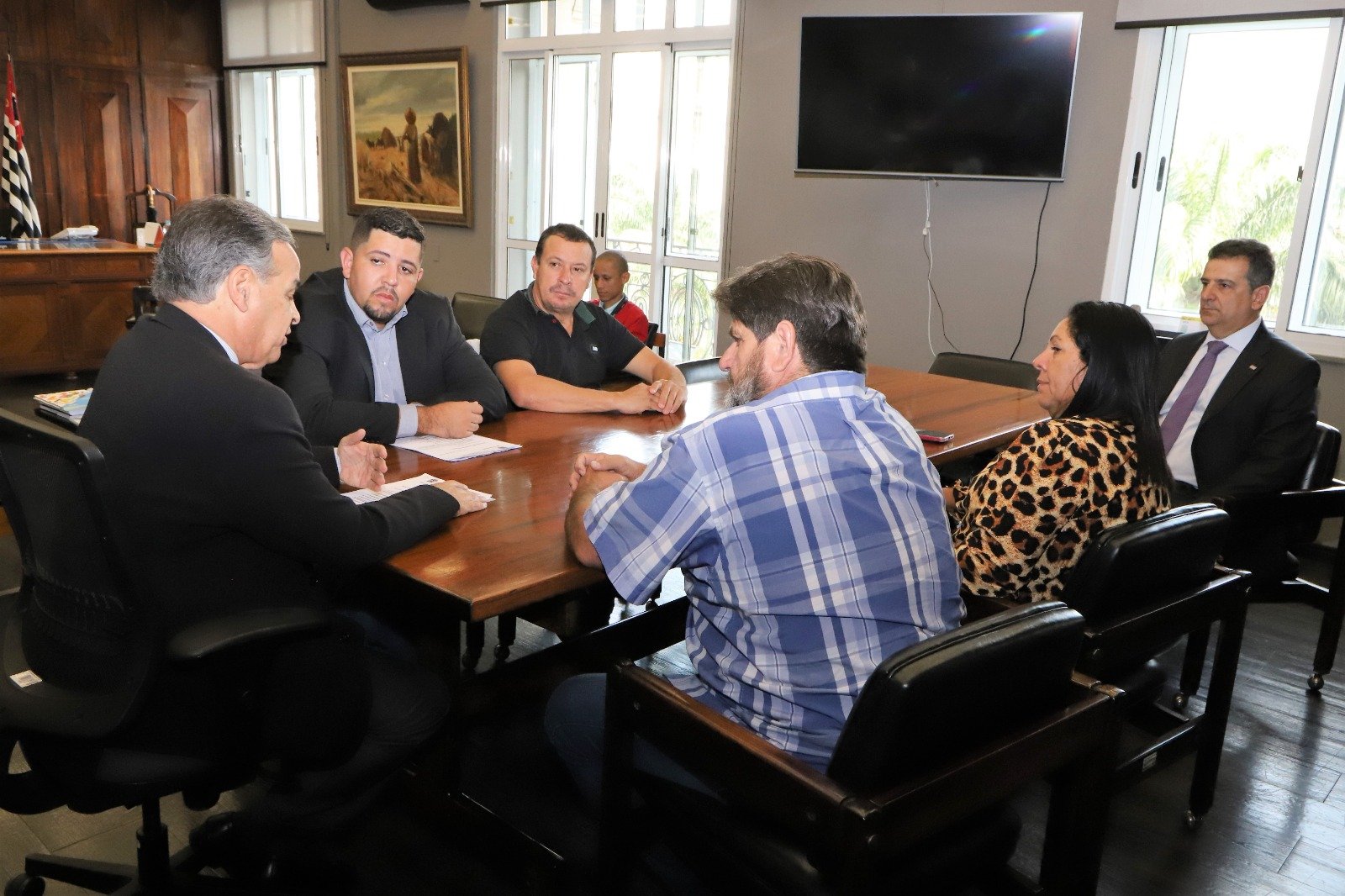 Audiência com o secretário da agricultura Antônio Júlio Junqueira de Queiroz