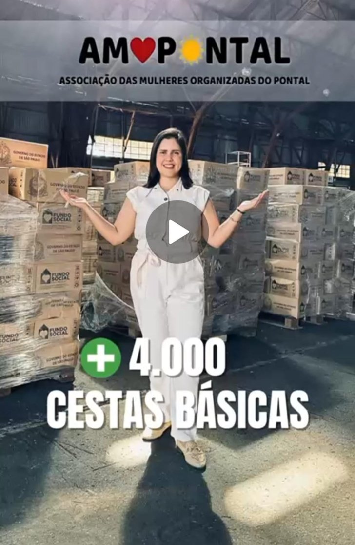Amopontal entrega mais de 4000 cestas