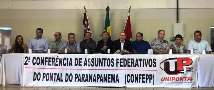 GRANDE PÚBLICO NA 2ª CONFERÊNCIA DE ASSUNTOS FEDERATIVOS DA UNIPONTAL