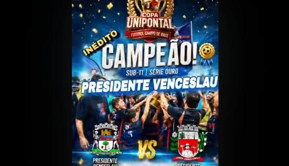 Final da Copa Unipontal de Futebol de Campo Sub-11 Série Ouro