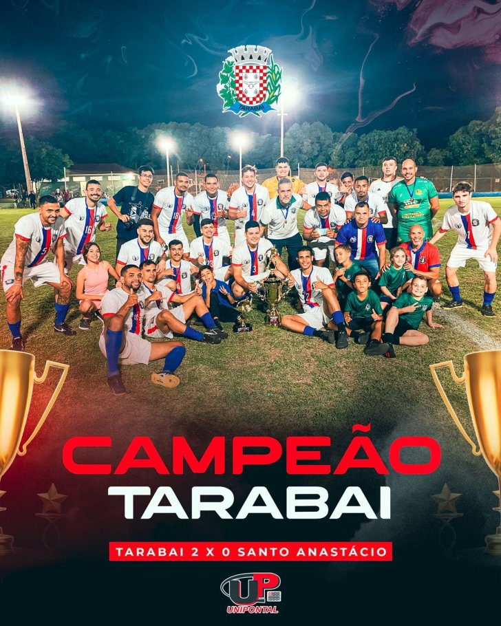 Tarabai vence Santo Anastácio e é Campeão do Futebol Society