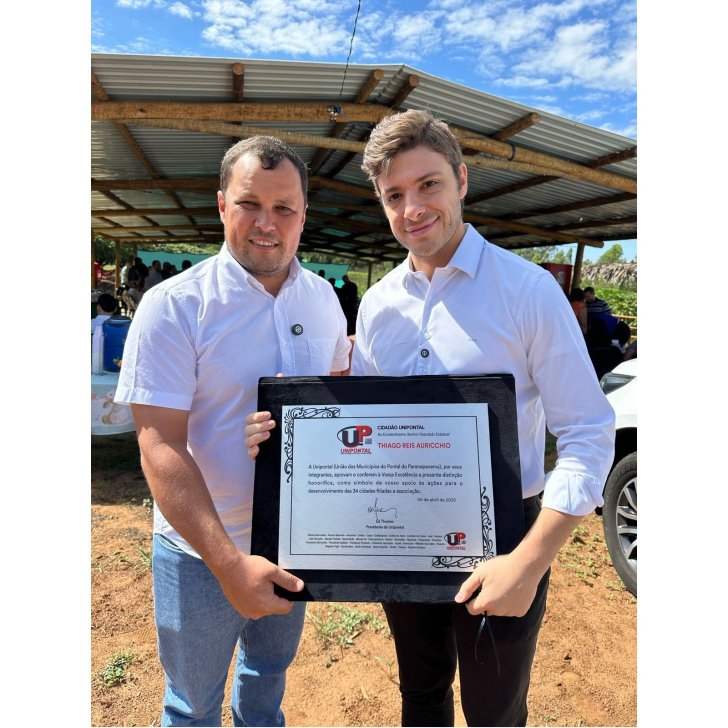 Título de Cidadão Unipontal Deputado Estadual Thiago Auricchio