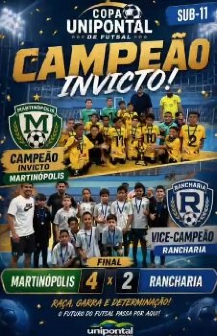 Vídeo oficial da final da Copa Unipontal de Futsal Sub-11