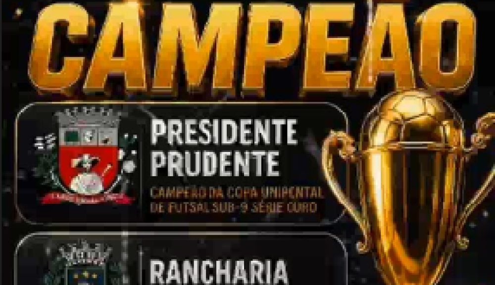 Video Oficial da final da Copa Unipontal de Futsal Sub-9 Série Ouro 2026