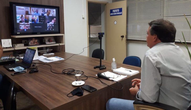 Presidente da Unipontal participa de vídeo conferência com secretários estaduais